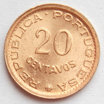 Мозамбик Португальский 1974 год 20 сентаво UNC №1